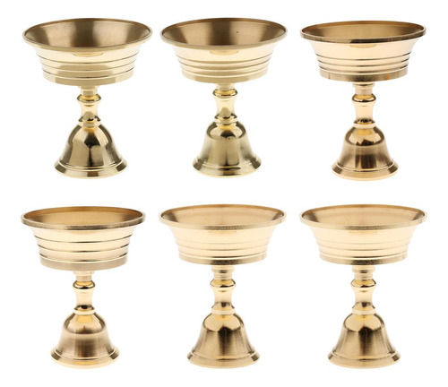 Titular Budista Ghee Lamp Holder Latón Aceite Lámpara