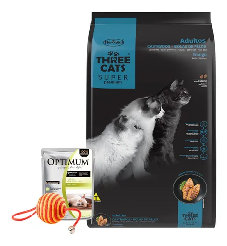 comprar Three Cats Castrados 10,1 Kg (pollo) + Promo!