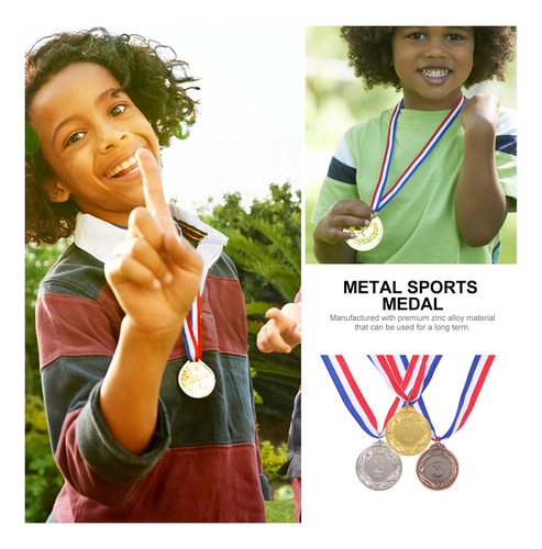 Medallas Deportivas Portátiles De Aleación De Zinc, 3 Unidad
