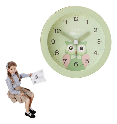 Cartoon Clock - Silent Scan Seconds Snooze Timer - Small