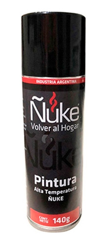 Pintura Aerosol X 140 Gr Ñuke Alta Temperatura Gris Oscuro