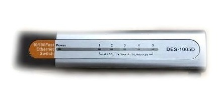 Imagen 1 de 5 de Switch D-link, 5 Puertos, Mod. Des-1005d 5green
