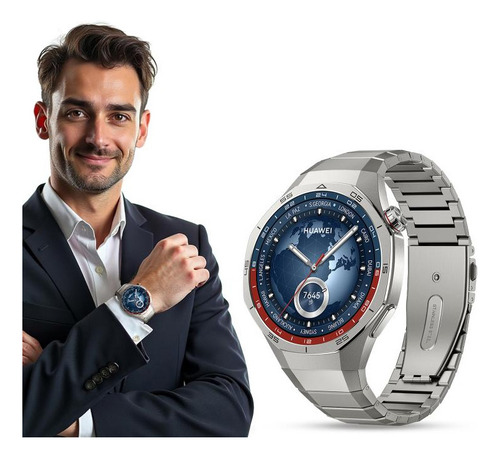 Correa De Reloj De Aleación De Titanio Negra For Huawei Wat