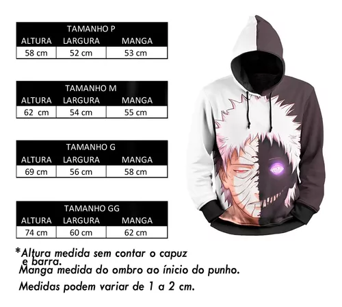 Moletom Unissex Naruto Anime Blusa de Frio Canguru em Promoção na