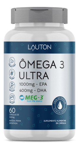 Ômega 3 Ultra 60caps - Lauton