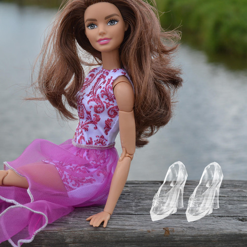 30 Pares De Zapatos En Miniatura, Zapatos De Cristal De Simu