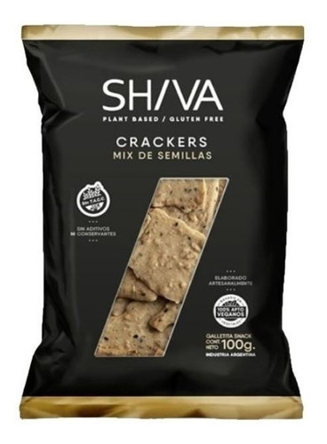 Crackers Shiva Mix Semillas Sin Tacc Vegan 100 G