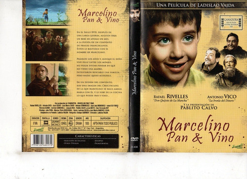 Marcelino Pan Y Vino - Dvd Original - Buen Estado