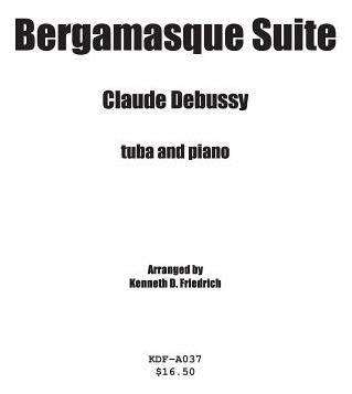 Libro Bergamasque Suite - Tuba And Piano - Debussy, Claude