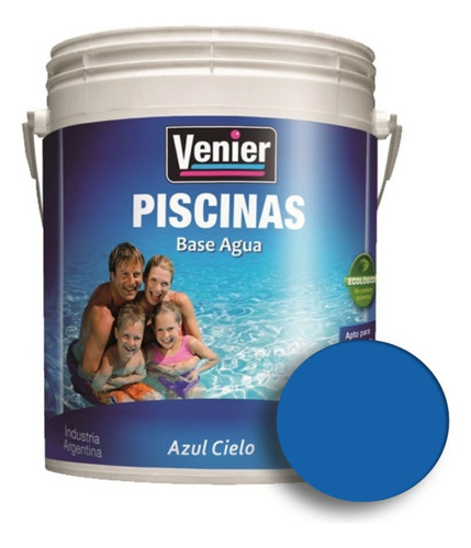 Pintura Piletas Piscina Al Agua Venier 4lt - Prestigio