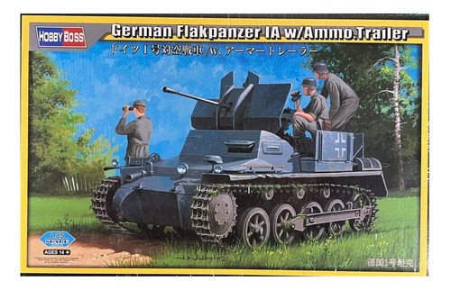 Tanque Aleman 1/35 Hobbyboss 80147 Para Armar Flakpanzer Ia 