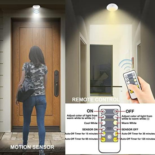 Bigmonat Luz De Ducha Con Pilas Con Sensor De Movimiento Luz