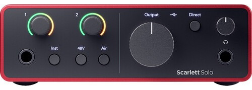 Focusrite Scarlett Solo 4ta Gen  Interfaz De Audio Usb-c 