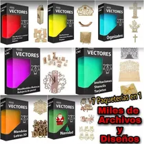 Comprar Paquetes En 1 - Miles Vectores Premium- Corte Láser-router