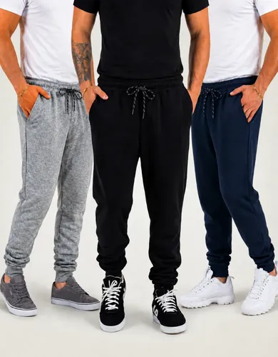 Kit 3 Calça Moletom Slim Jogger Masculino Adulto Treino Frio - foto 1