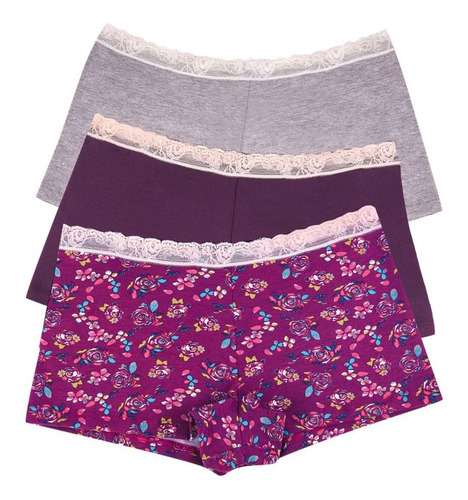 Imagen 1 de 5 de 24315 Paquete De 3 Boxers Juvenil Marca Ilusion Original
