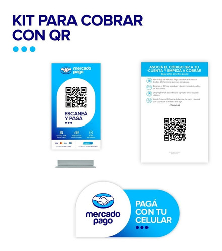 Imagen 1 de 6 de Kit Oficial Para Código Qr De Mercado Pago
