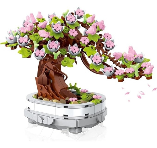 Juego De Bloques De Construcción De Árbol Bonsái De Flores 462 Cherry Blossom