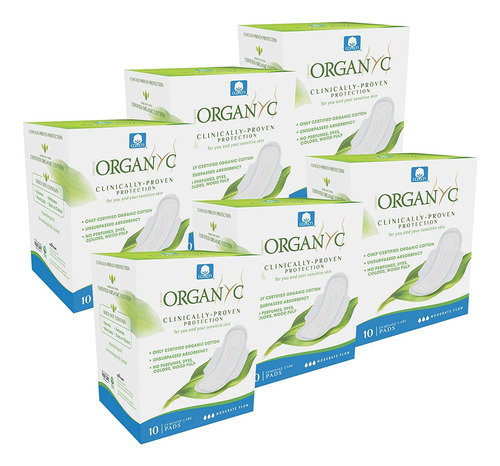 Organyc - Almohadillas Femeninas 100% Algodon Organico Certi