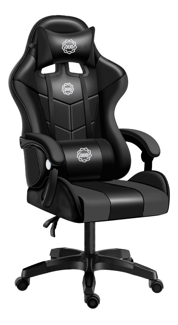 Ouo Silla Gamer Reclinable Ergonomica Economica Super Cómoda Color Negro