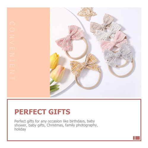 6 Diademas Con Forma De Lazo Para Bebés Y Niñas