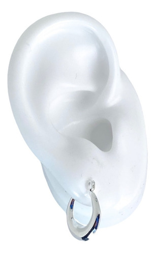 Imagen 3 de 5 de Aros Argollas Plata 925 (brar02)