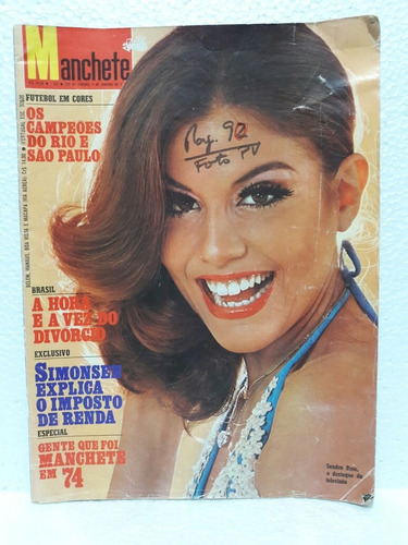 Revista Revista Manchete - Sandra Bréa - 4 Janeiro De 1975