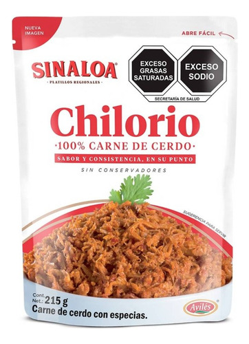 Nuevo Chilorio Avilés Sinaloa De Cerdo 215 G