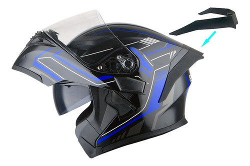 Casco Modular De Cara Completa 1storm Para Motocicleta, Con