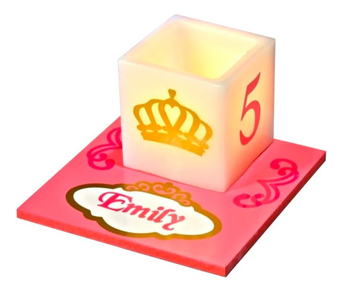 10 Centros De Mesa Fiesta Infantil Corona De Princesa Aluzza