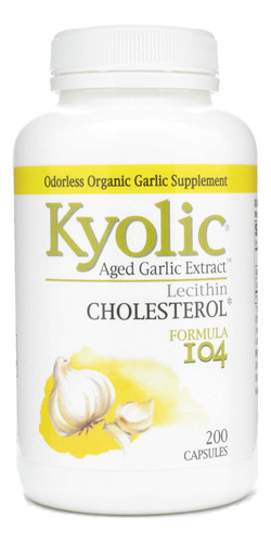 Kyolic 104 Garlic Ext W/lecithn 200 Cap