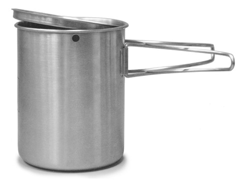 Taza De Agua Portátil De Acero Inoxidable Para Acampar Con
