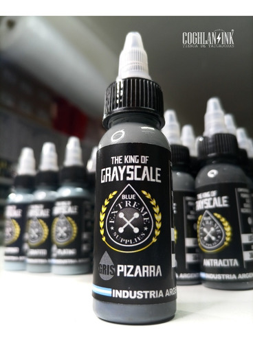 Imagen 7 de 10 de Tinta Tattoo Extreme Set King Of Gray Scale X 7oz Tatuar