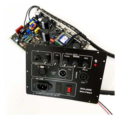 Kit Dclass P/ Ativação De Caixas Multivias 500 Watts Rms
