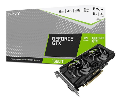 Tarjerta Video Pny Geforce Gtx 1660 Ti Dual Fan 6gb