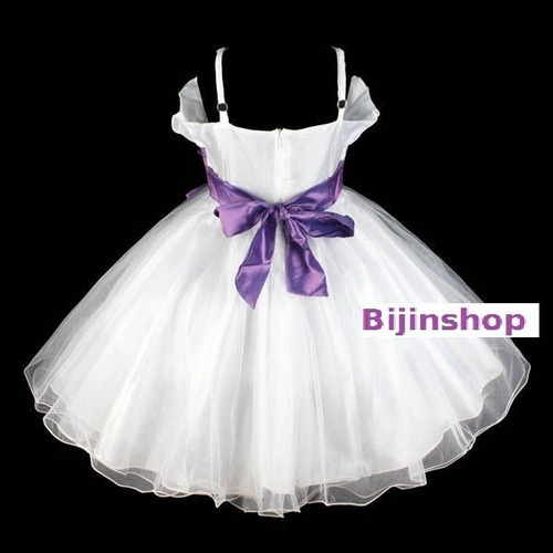 Imagem 5 de 5 de Vestido Infantil Festa Florista Laço Varias Cores
