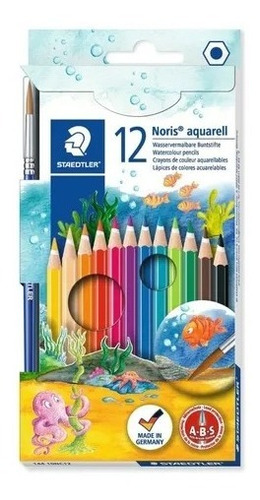 Lápices Acuarelables Staedtler En Estuche X12 Colores Microc