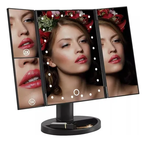 comprar Espejo De Maquillaje Multiple Táctil Luz Led Electroimporta
