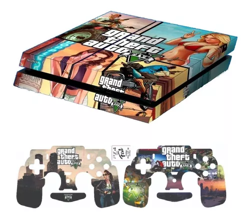 Skin Adesivo Protetor para PS4 Slim GTA V Grand Theft Auto 5 b3 com o  Melhor Preço é no Zoom