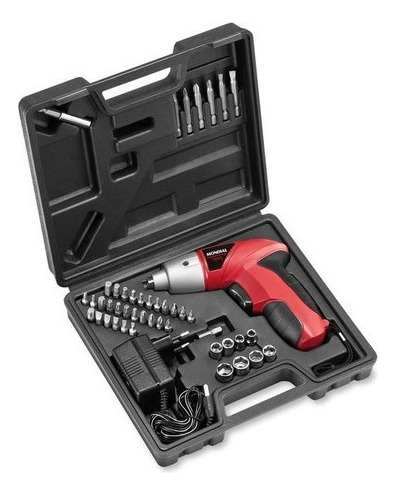 Chave De Fenda Sem Fio Mondial Fpf-05m 4,8 V Vermelha 60 Hz