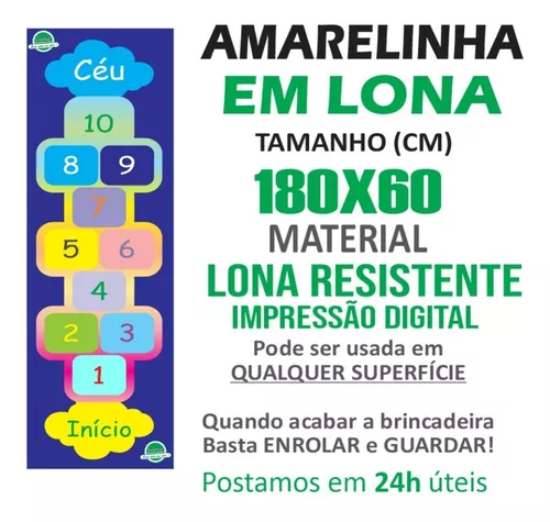 Amarelinha para Brincar dentro de casa - Grudado em Você