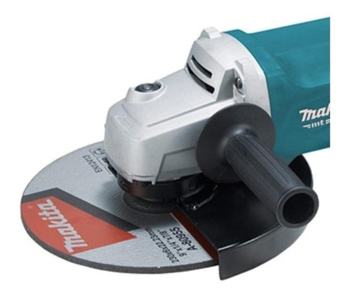 Imagen 2 de 2 de Esmeriladora angular Makita MT M0921 turquesa 2200 W 110 V + accesorio