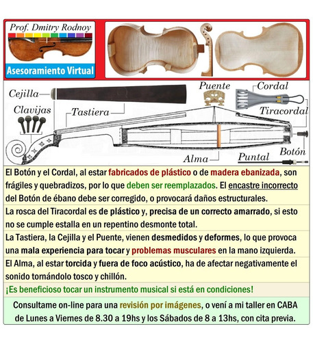 Imagen 9 de 10 de Tasación Violín Viola Violoncello Cello Chelo - Prof. Rodnoy