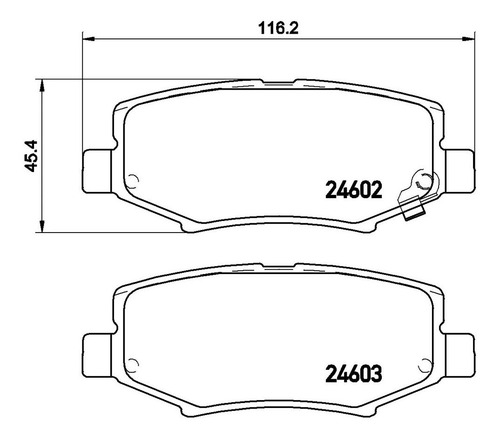 Imagen 2 de 5 de Balatas Brembo Jeep Wrangler Iii Jk 3.6 V6 2012-2019 L-m Tra