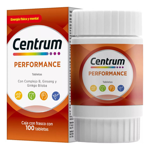 Multivitaminico Centrum Performance Caja Con 100 Tabletas