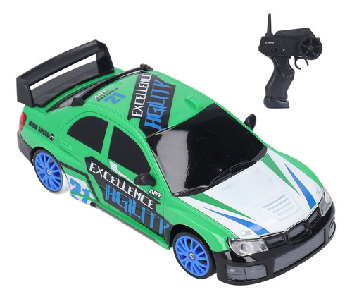 W Motor Rc Drift Car Race 1/24, Verde, Seguro, Fuerte Y