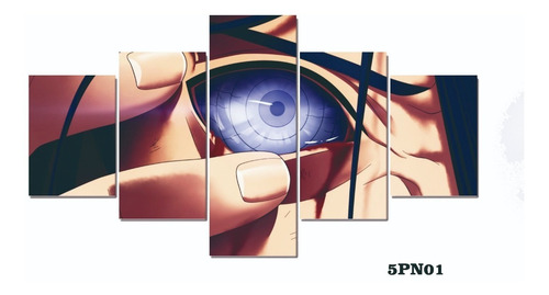 Cuadros Decorativos 5 Piezas Naruto 134x72cms