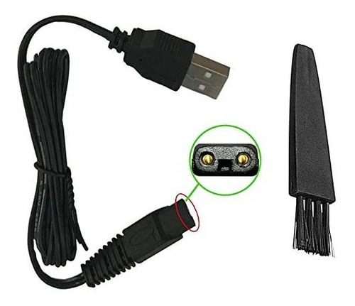 Cargador Usb Para Afeitadora Eléctrica