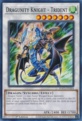 Dragunity Knight - Trident (hac1-en164) Yu-gi-oh!