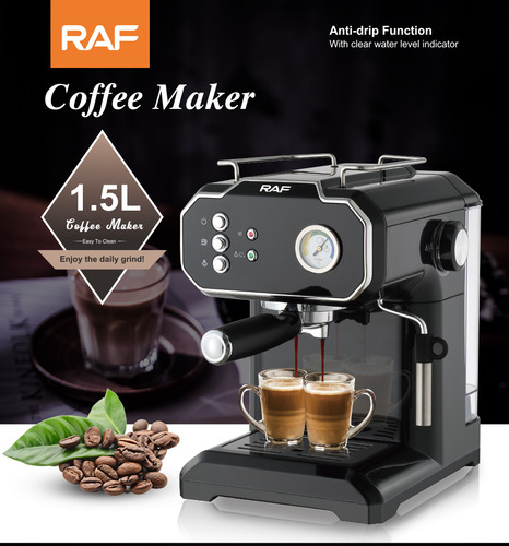 Cafetera Automática De Espresso 1.8l 6 Tasas Con Espumador